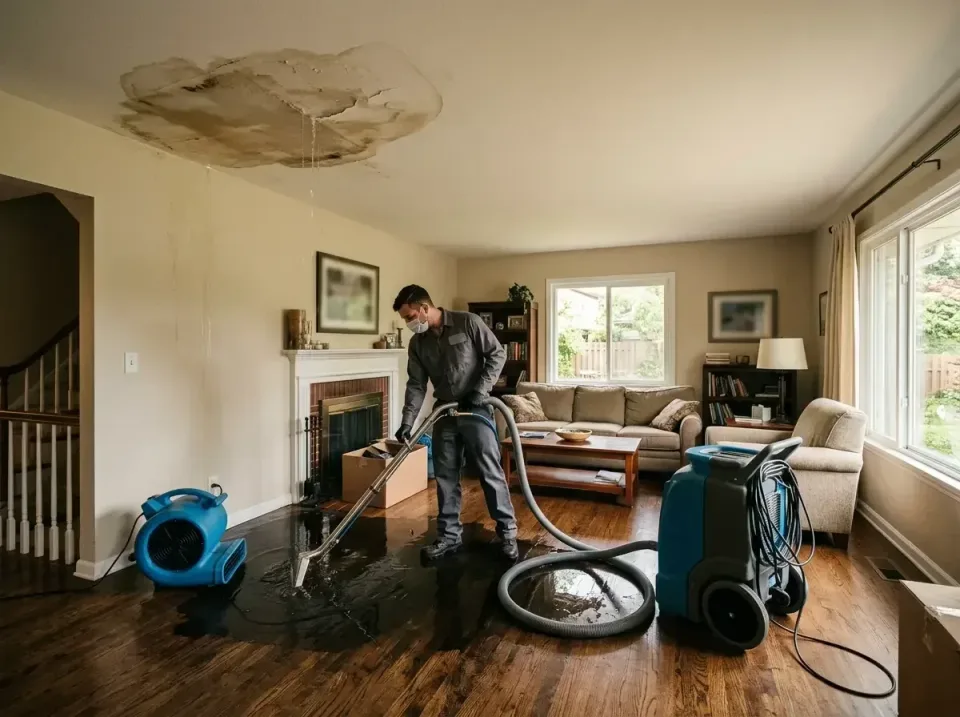 attic-pipe-burst-ceiling-drip-008 — frequently asked questions, Water Damage Restoration & Carpet Care in Springdale, MD